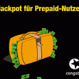 Nur noch bis 31.05.2011: congstar Prepaid Karte mit 20 € Startguthaben! Congstar bietet nur bis zum 31. Mai 2011 und nur exklusiv für Online-Kunden das congstar Prepaid-Paket für einen einmaligen Preis von 9,99€ und mit verdoppeltem Startguthaben von 20,00€ (10,00€ +...