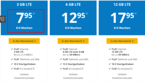 Prepaid Allnet Flat bei Discotel ab 7.99 Euro