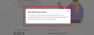 Prepaid Sim gesperrt (Netzclub)