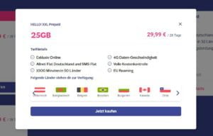 20 GB Prepaid Datenvolumen bei Lebara