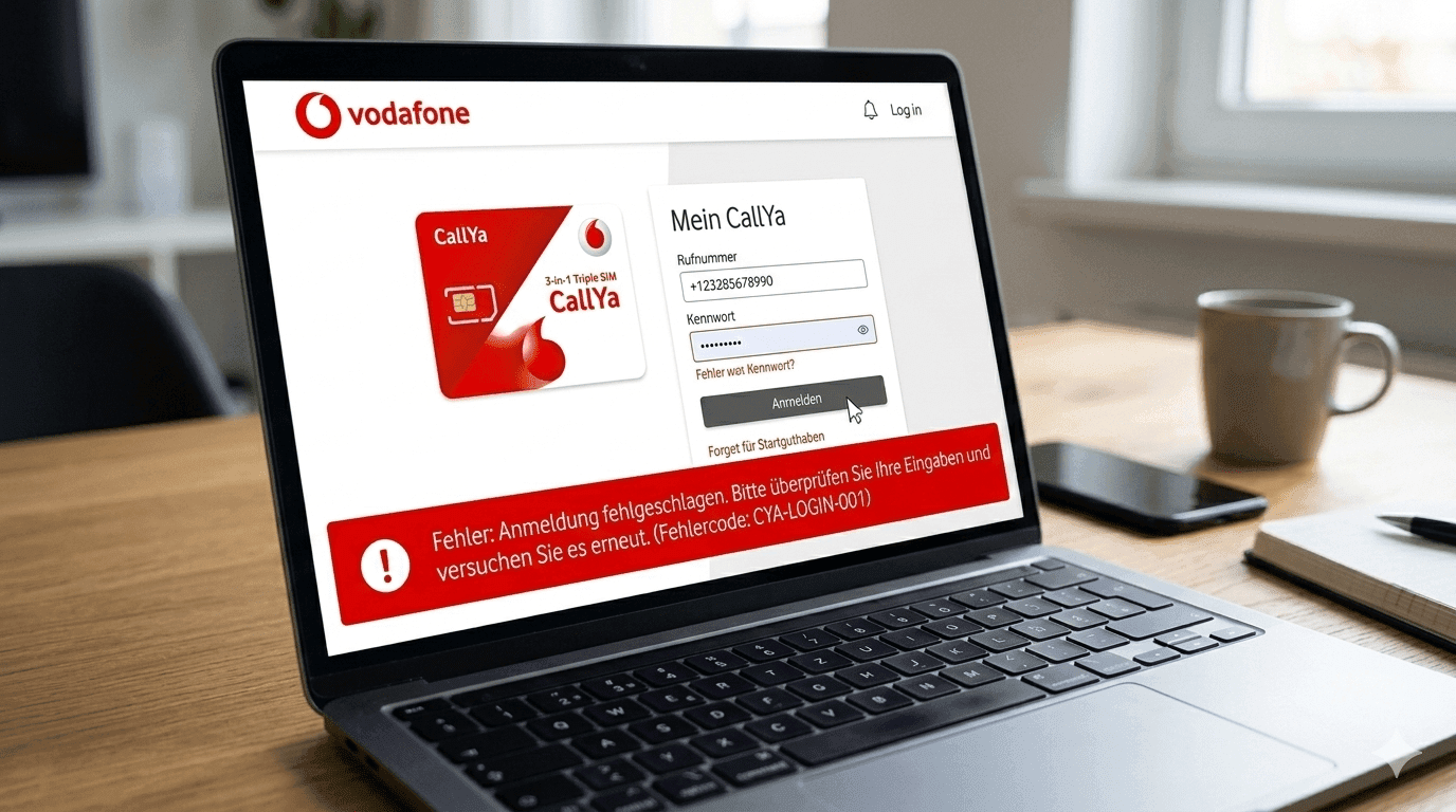 Probleme mit dem Callya Login
